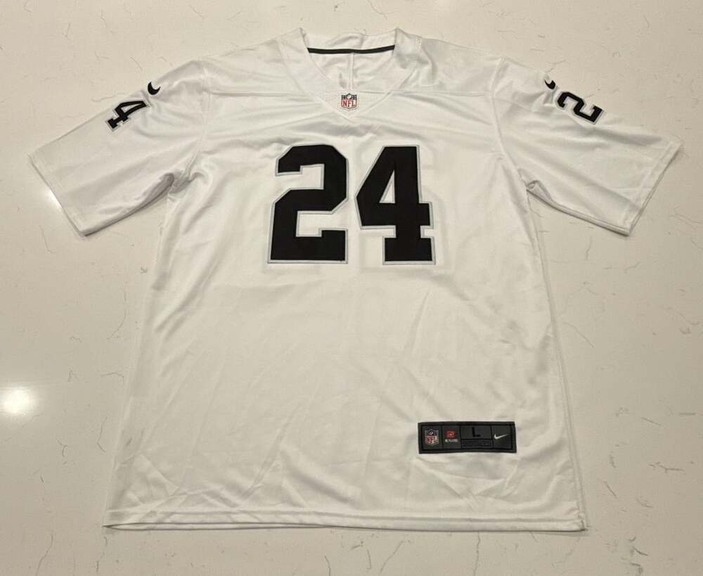 Nike Raiders Football Jersey Size L White 24